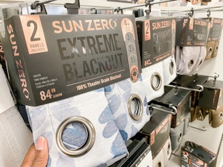 blackout curtains on hangers