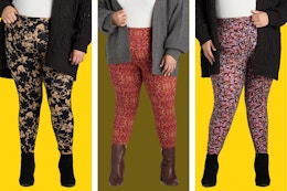 Score a 2-Pack of Women's Plus-Size Leggings for as Low as $8 at Walmart card image