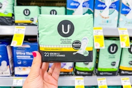 U by Kotex Pads, Just $3.49 per Pack at Walgreens card image