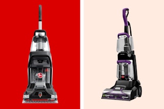 Hoover carpet cleaner and a Bissell carpet cleaner