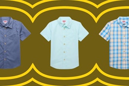 Run to Walmart to Score a $5 Wrangler Kids' Button-Up Shirt (52% Off) card image