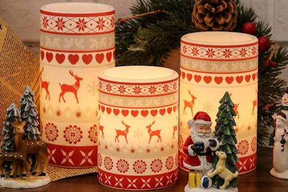 Flameless Christmas Candle 3-Pack, Now $9.49 on Amazon