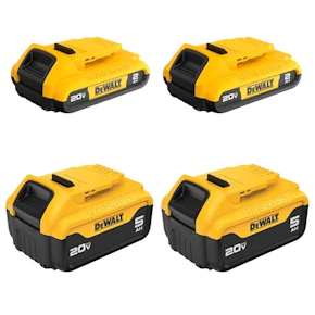 DEWALT 20V Max Battery 4-Pack