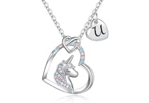 Unicorn Initial Necklace