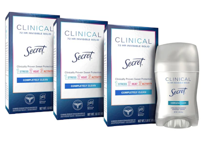 3 Secret Clinical Deodorants