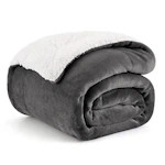 Bedsure Sherpa Fleece Throw Blanket