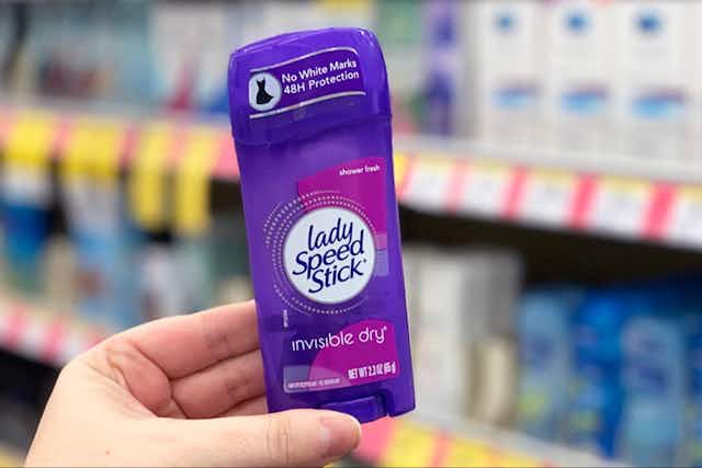 Lady Speed Stick Deodorant 4-Pack, as Low as $5.59 on Amazon (Reg. $12) card image