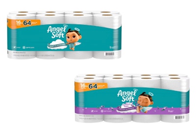 2 Angel Soft Toilet Paper Packs