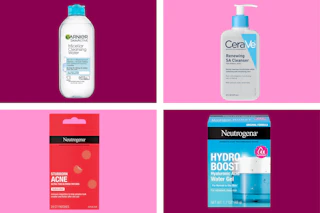 collage with neutrogena , garnier, and cerave skin care items
