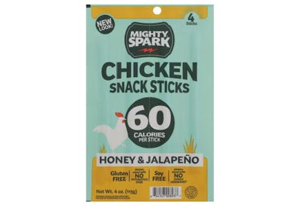 2 Mighty Spark Chicken Snack Sticks