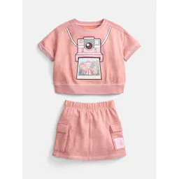 Toddler Graphic Top and Skirt Set