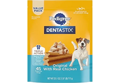 2 Pedigree Dentastix Bags