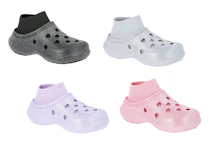 Justice Kids' Glitter Sock Clogs