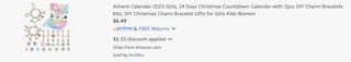 Amazon Charm Bracelet Advent Calendars 2025 2
