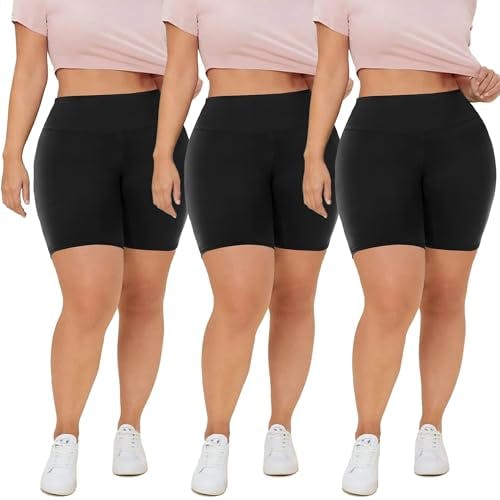Plus Size Biker Shorts 3-Pack