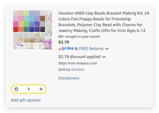 Gionlion 6000 Clay Beads Bracelet Making Kit