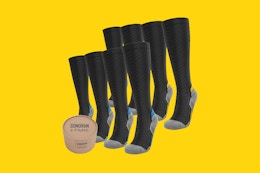 Compression Sock Multi-Packs As Low As $8.04 on Amazon card image