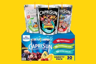 a pack of Capri Sun drinks