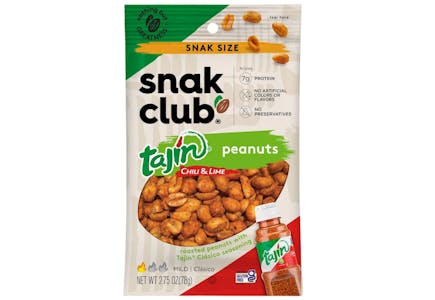 4 Snak Club Peanuts Bags