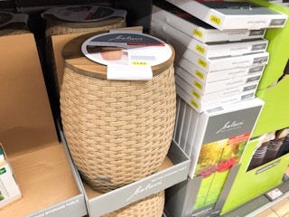 aldi belavi rattan storage table 1