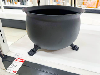 threshold cauldron sitting on a target shelf