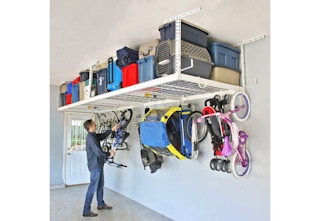 overhead garage storage system