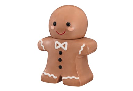 Holiday Time Gingerbread Treat Jar