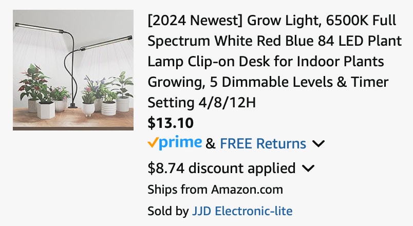 Amazon Grow Light 2025 2