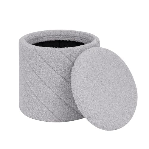 Round Ottoman with Storage