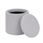 Round Ottoman with Storage