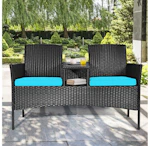 Rattan Conversation Loveseat