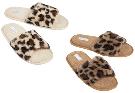 Women's Animal Print Slippers