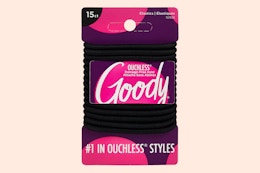 Goody Ouchless Hair Elastic 15-Pack, Only $1.88 on Amazon card image