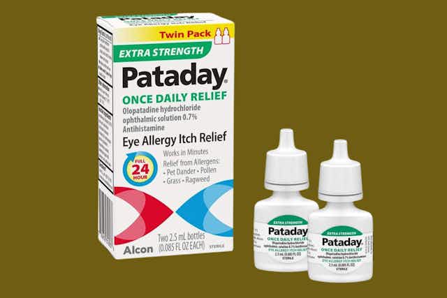 Cheaper Than Walmart — Pataday Eye Allergy Drops 2-Pack, $14.89 on Amazon card image