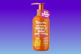 bottle of Zesty Paw supplements on KCL template