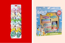 bluey hair items on a grid