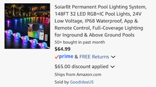Amazon Permanent Pool Lighting System 2026 2