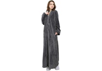 Women's Zip-Up Fleece Robe