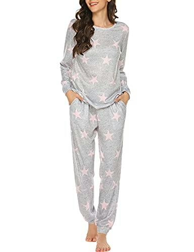 Ekouaer Women's Jogger Pajama Set