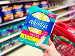 Always Ultra Thin Pads, Only $4.01 at Target card image