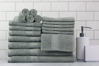Mainstays 18 Piece 100% Cotton Towel Set