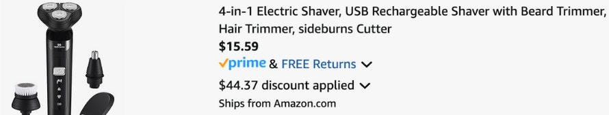 4-in-1 shaver