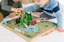 melissa doug railroad playset