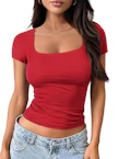 Women's Square-Neck Crop Top