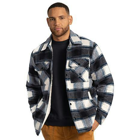 NFL Men's Plaid Shirt Jacket