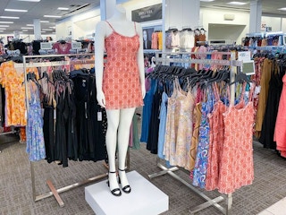 dresses in store on hanger at kohl's