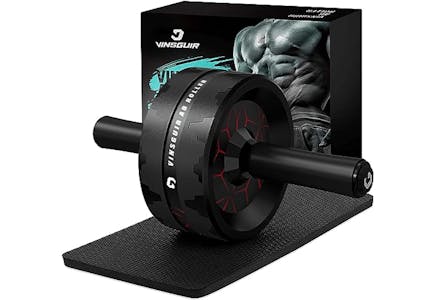 Ab Roller Wheel and Knee Pad Kit