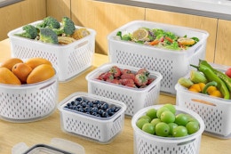 4-Piece Fruit Storage Container Set, Only $13.99 After Amazon Coupon card image