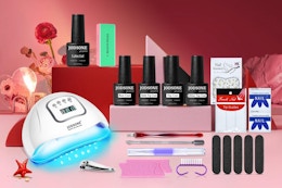 Gel Nail Polish Kit With UV Light, Only $29.99 on Amazon (32 Colors) card image