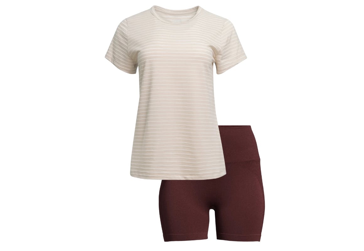 Time and Tru Tee + Avia Shorts